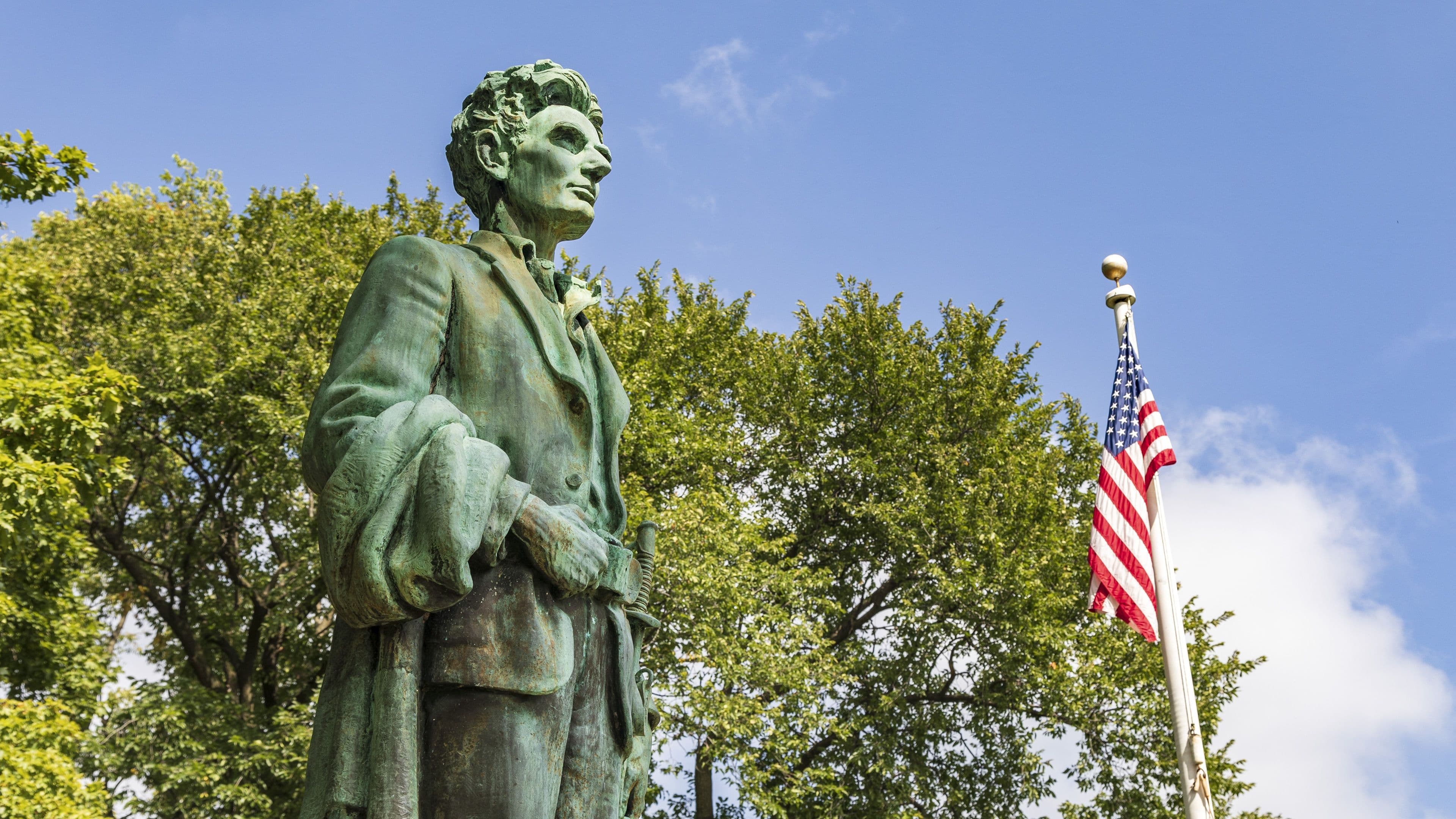 Old Settlers Cabin, Lincoln Statue and Fort Dixon Site